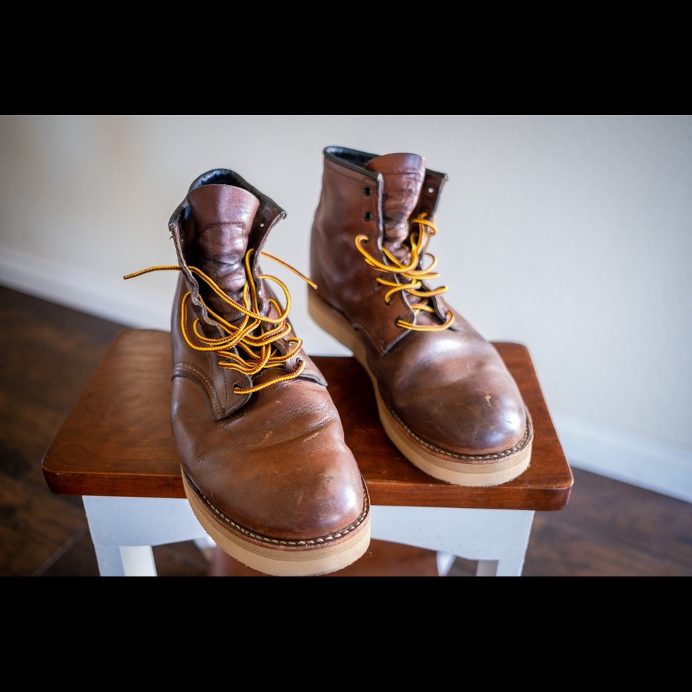 UNIQUE! Red Wing Beckmans with coffee crepe sole!!